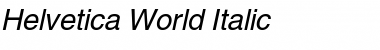 Helvetica World Font