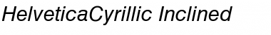 HelveticaCyrillic RomanItalic Font