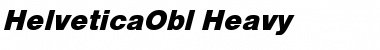 Download HelveticaObl-Heavy Font