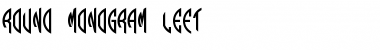 Round_Monogram_Left Regular Font