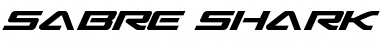 Sabre Shark Semi-Expanded Font