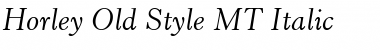 Horley Old Style MT Font