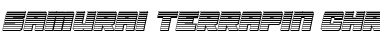 Samurai Terrapin Chrome Italic Font