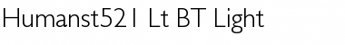 Humanst521 Lt BT Font