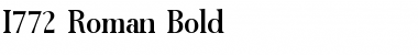 I772-Roman Bold Font