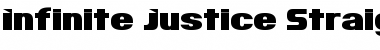 Download Infinite Justice Straight Font