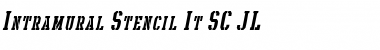 Download Intramural Stencil It. SC JL Font