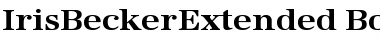 IrisBeckerExtended Font