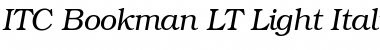 Bookman LT Light Font