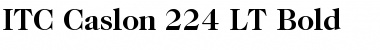 Caslon 224 LT Medium Bold Font