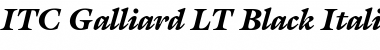 Galliard LT Black Font