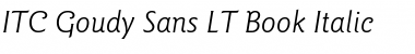 GoudySans LT Book Italic Font