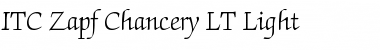 ZapfChancery LT Light Regular Font