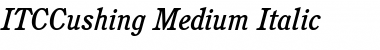 ITCCushing-Medium MediumItalic