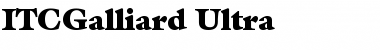 ITCGalliard-Ultra Font