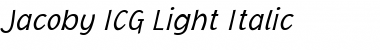 Jacoby ICG Light Font