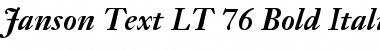 Download JansonText LT BoldItalic Font