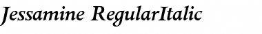 Jessamine RegularItalic Font