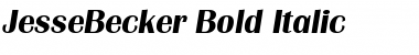 JesseBecker Bold Italic Font