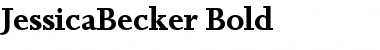 JessicaBecker Bold Font