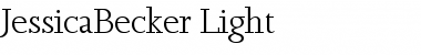 JessicaBecker-Light Regular Font