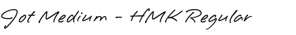 Jot Medium - HMK Regular Font