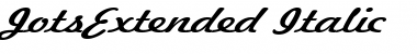 JotsExtended Italic