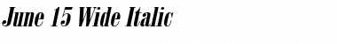 June 15 Wide Italic