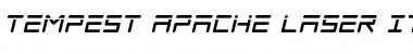 Tempest Apache Laser Italic Font