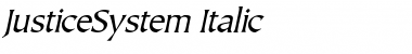 JusticeSystem Italic