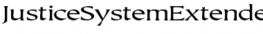 JusticeSystemExtended Regular Font