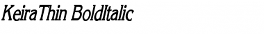 KeiraThin BoldItalic Font