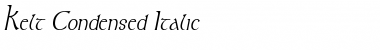 Kelt Condensed Italic