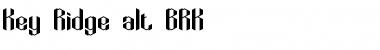 Download Key Ridge alt BRK Font