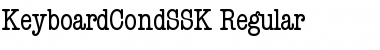 Download KeyboardCondSSK Font
