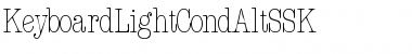 KeyboardLightCondAltSSK Regular Font