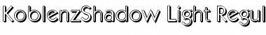 KoblenzShadow-Light Regular Font