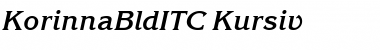 KorinnaBldITC Italic Font