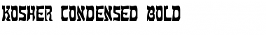 Kosher Condensed Bold Font