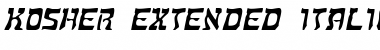 Kosher Extended Font