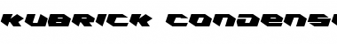 Download Kubrick Condensed Leftalic Font