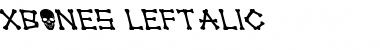 xBONES Leftalic Italic Font