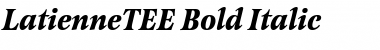 LatienneTEE Bold Italic Font