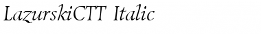 LazurskiCTT Italic
