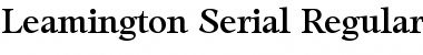 Leamington-Serial Regular Font