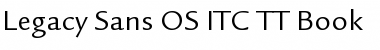 Download Legacy Sans OS ITC TT Font