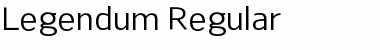 Legendum Regular Font