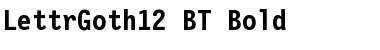 LettrGoth12 BT Bold Font