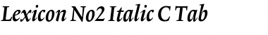 Lexicon No2 Italic C Tab