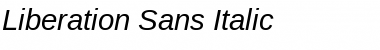 Liberation Sans Italic Font
